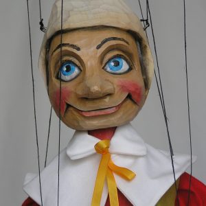 Pinocchio puppet en face